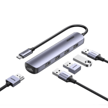 Load image into Gallery viewer, UGREEN USB-C TO 4x USB 3.0 + HDMI ADAPTER
