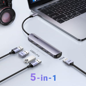UGREEN USB-C TO 4x USB 3.0 + HDMI ADAPTER