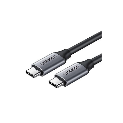 UGREEN USB 3.1 TYPE C MALE TO TYPE C MALE CABLE NICKEL PLATING ALUMINUM SHELL 1.5M (GRAY)