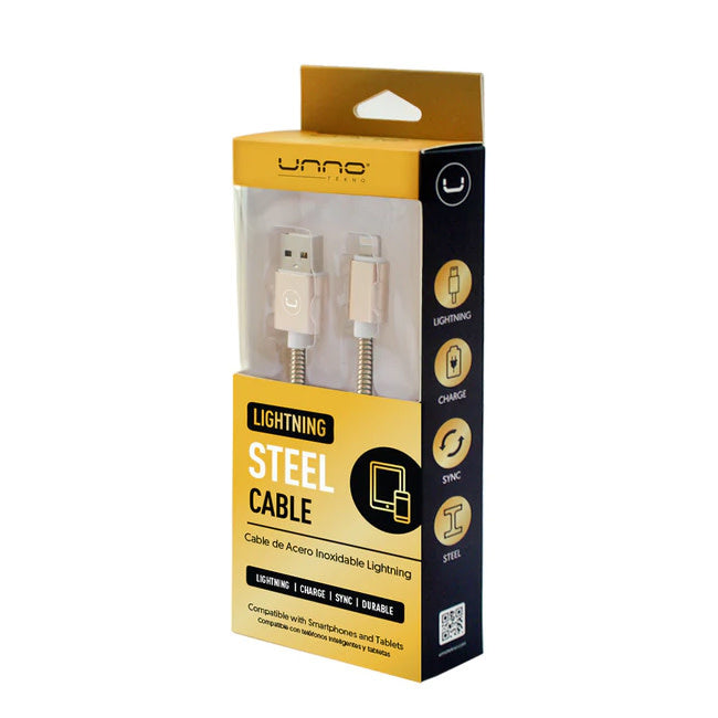 Lightning Stainless Steel Cable Gold 1m/3ft