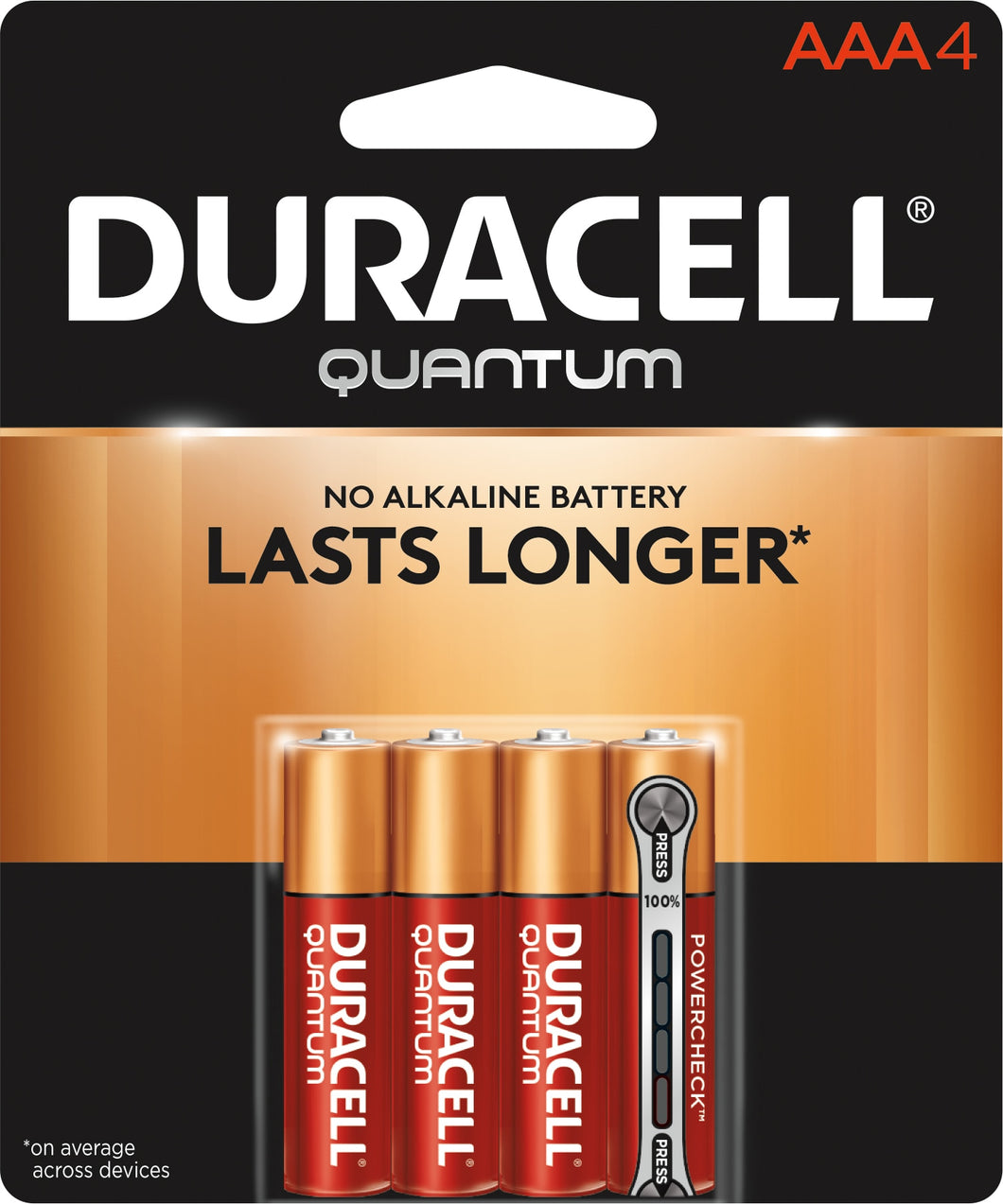 DURACELL QUANTUM AAA 4PK BATTERY