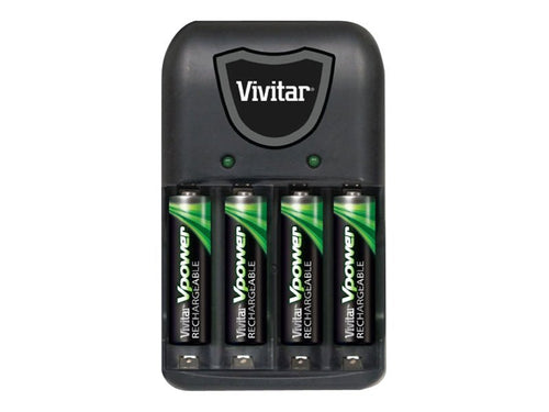 VPOWER OVERNIGHT CHARGER 4 SLOT W/AA BATTERY