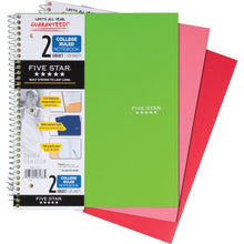 Load image into Gallery viewer, Mead Wirebound 2-Subject Notebook (06188)