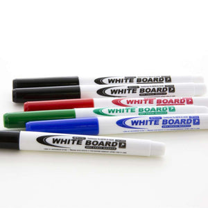 BAZIC Fine Tip Bright Color Dry-Erase Marker (6/Pack)