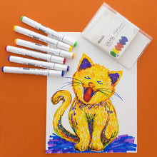 Load image into Gallery viewer, BAZIC 6 PRIMARY COLORS DUAL TIP SKETCH MARKERS