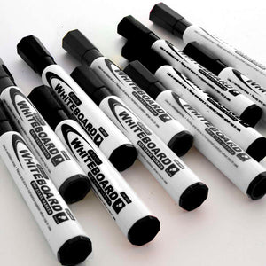 BAZIC WHITEBOARD MARKERS CHISEL TIP DRY-ERASE BLACK (3/PACK)