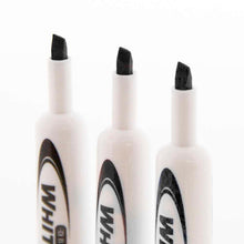 Load image into Gallery viewer, BAZIC WHITEBOARD MARKERS CHISEL TIP DRY-ERASE BLACK (3/PACK)