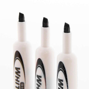 BAZIC WHITEBOARD MARKERS CHISEL TIP DRY-ERASE BLACK (3/PACK)