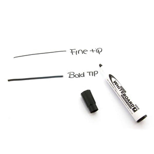 BAZIC WHITEBOARD MARKERS CHISEL TIP DRY-ERASE BLACK (3/PACK)