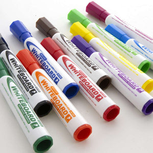 BAZIC WHITEBOARD MARKERS - CHISEL TIP DRY-ERASE ASSORTED COLOR