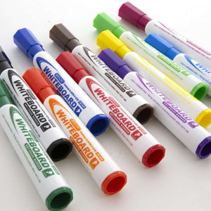 BAZIC Chisel Tip Assorted Color Dry-Erase Markers (12/Pack)