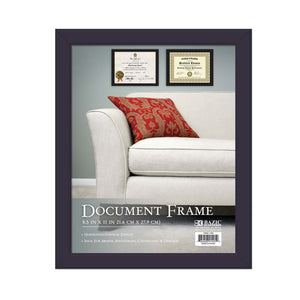 BAZIC 8.5" * 11" MULTIPURPOSE DOCUMENT FRAME W/ GLASS COVER