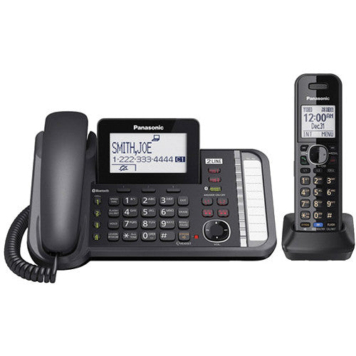 Panasonic Link2Cell KX-TG9581B DECT 6.0 Cordless Phone - Black