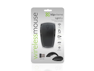 KLIP XTREME WIRELESS MOUSE BLACK FOLDABLE