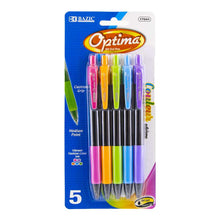 Load image into Gallery viewer, BAZIC Optima 5 Color Oil-Gel Ink Retractable Pen