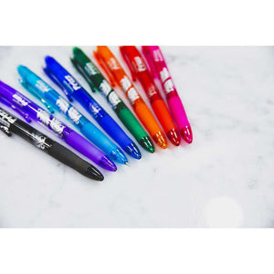 BAZIC FRIZZ ASSORTED COLOR ERASABLE GEL RETRACTABLE PEN WITH GRIP (3/PACK)