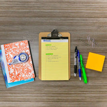 Load image into Gallery viewer, BAZIC Hardboard Clipboard w/ Sturdy Spring Clip - Memo Size