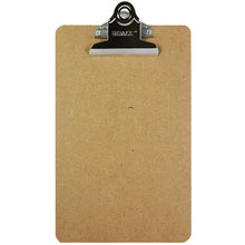 Load image into Gallery viewer, BAZIC Hardboard Clipboard w/ Sturdy Spring Clip - Memo Size