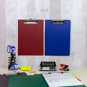 BAZIC PVC Clipboard A4 Size Folder w/ Low Profile Clip