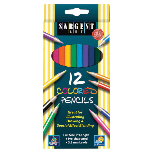 SARGENT ART PENCIL CRAYON 12PK