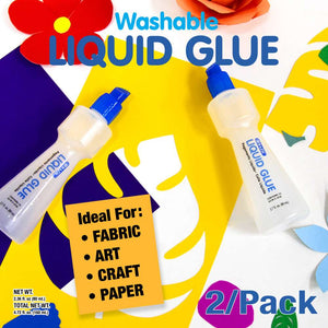 BAZIC Clear Glue 2.7 FL OZ (80 mL)(2/Pack)