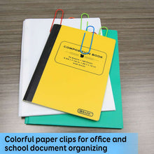 Load image into Gallery viewer, BAZIC MEGA (100mm) COLOR PAPER CLIPS (10/PACK)