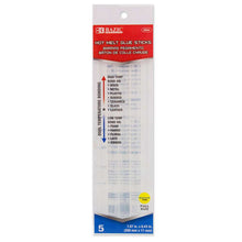 Load image into Gallery viewer, BAZIC 7.87&quot; x 0.43&quot; (200mm x 11mm) DUAL TEMP. FULL SIZE HOT MELT GLUE STICKS (5/BOX)