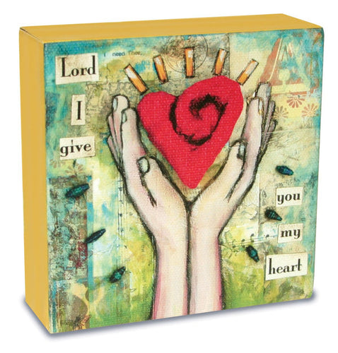 DESK CANVAS - GIVE HEART