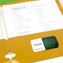 Load image into Gallery viewer, BAZIC 2-Pockets Portfolios - Metallic Color