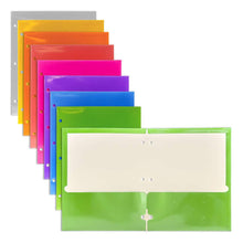 Load image into Gallery viewer, BAZIC 2-Pockets Portfolios - Metallic Color
