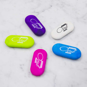BAZIC Oval Eraser Bright Color (4/Pack)