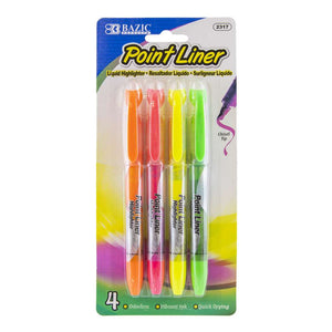 BAZIC Liquid Pen Style Fluorescent Highlighter Yellow