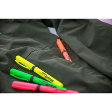 Load image into Gallery viewer, BAZIC Pen Style Fluorescent Highlighter Yellow w/ Cushion Grip (4/Pack)