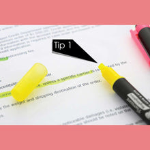 Load image into Gallery viewer, BAZIC Double Tip Fluorescent Highlighters (5/Pack)