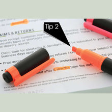 Load image into Gallery viewer, BAZIC Double Tip Fluorescent Highlighters (5/Pack)