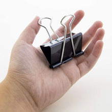 Load image into Gallery viewer, BAZIC LARGE 2&quot; (51MM) BLACK BINDER CLIP (12/BOX)