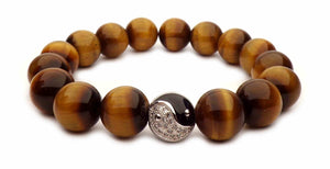 YIN/YANG - TIGER EYE BRACELET
