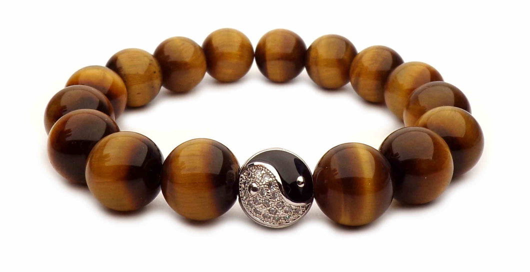 YIN/YANG - TIGER EYE BRACELET