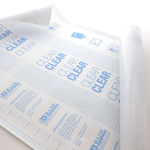 BAZIC Book Cover Clear Self Adhesive 18" X 1.5 Yard