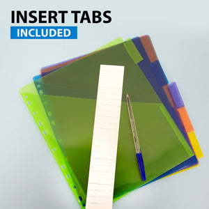 BAZIC Pockets Dividers w/ 5-Insertable Color Tabs