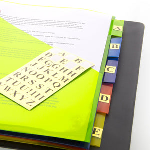 BAZIC Pockets Dividers w/ 5-Insertable Color Tabs
