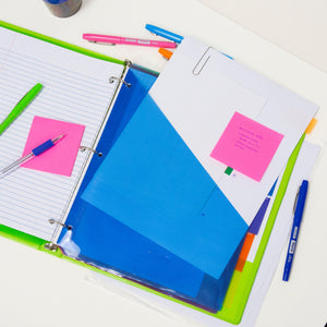 BAZIC Pockets Dividers w/ 5-Insertable Color Tabs