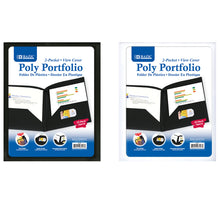 Load image into Gallery viewer, BAZIC Poly Portfolio View Cover w/ 2-Pocket
