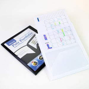 BAZIC Poly Portfolio View Cover w/ 2-Pocket