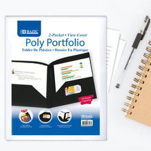 Load image into Gallery viewer, BAZIC Poly Portfolio View Cover w/ 2-Pocket