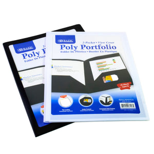 BAZIC Poly Portfolio View Cover w/ 2-Pocket