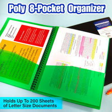 Load image into Gallery viewer, BAZIC Poly 8 Pockets Organizer