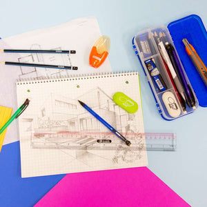 BAZIC Plastic Ruler Claro Transparent 12" (30cm)