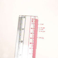 Load image into Gallery viewer, BAZIC Plastic Ruler Claro Transparent 12&quot; (30cm)