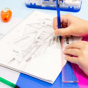 BAZIC Plastic Ruler Claro Transparent 12" (30cm)